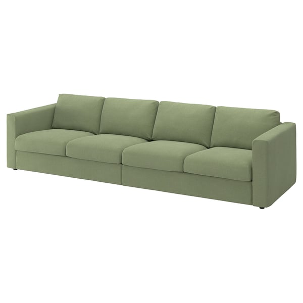 VIMLE 4er-Sofa, Mosshed graugrün