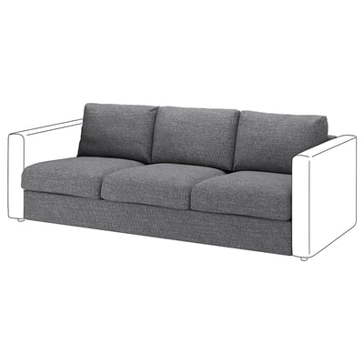 VIMLE Sofa, grau, modernes Design, mit abnehmbarem Bezug.