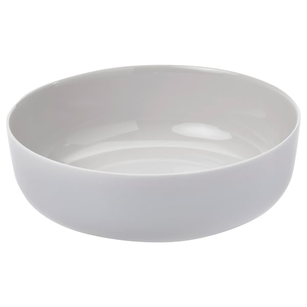 VITBLECKA weiße Schale, gehärtetes Opalglas, modernes Design.
