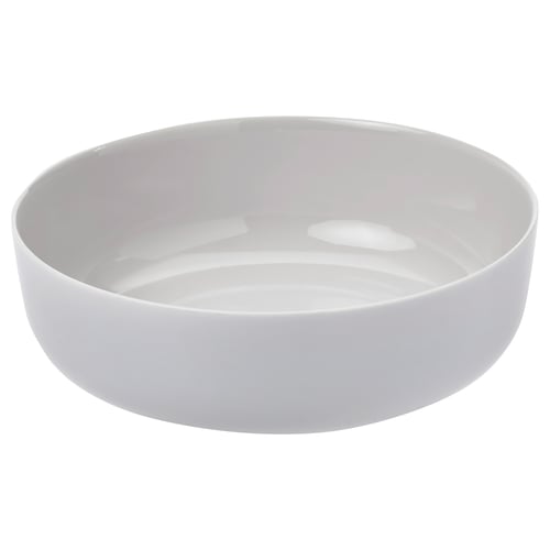 VITBLECKA weiße Schale, gehärtetes Opalglas, modernes Design.