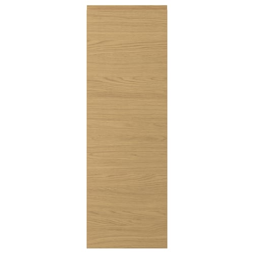 VOXTORP Schranktür aus Eiche. Modernes, glattes Design. Integrierte Griffe. Warme, natürliche Holzoptik.