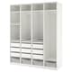 Open wardrobes