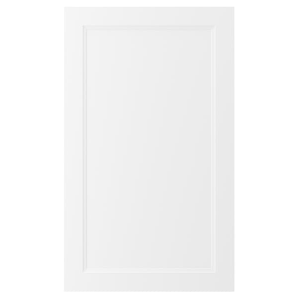 AXSTAD: white, rectangular kitchen cabinet with smooth lines and inset panel, made from fiberboard and recycled plastic foil.