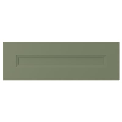 AXSTAD: green matte drawer front, rectangular cut-out, traditional design.
