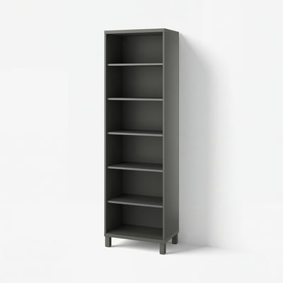 BESTÅ Cabinet unit, dark grey, 60x40x202 cm