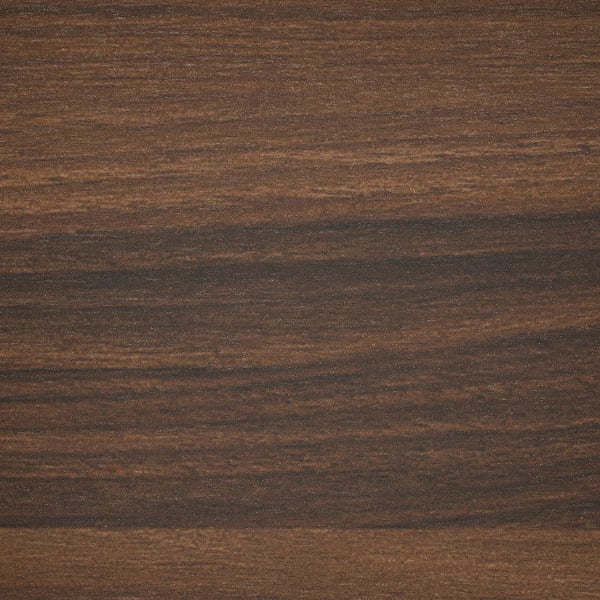 Dark wood grain texture; smooth, shiny surface; horizontal streaks.