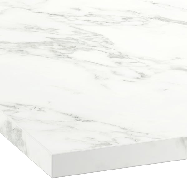 Modern grey-veined laminate countertop