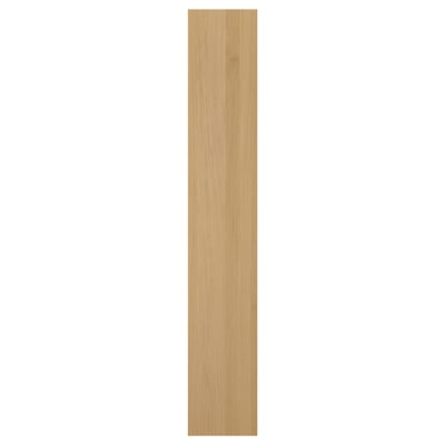 Forsbaka light wood panel, rectangular, oak veneer, uniform kitchen design.