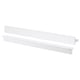 Two sleek HACKÅS white handles, smooth aluminium with modern design.