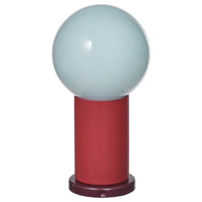 IKEA PS 2026 LED portable lamp, battery-operated dimmable/red light blue, 22 cm