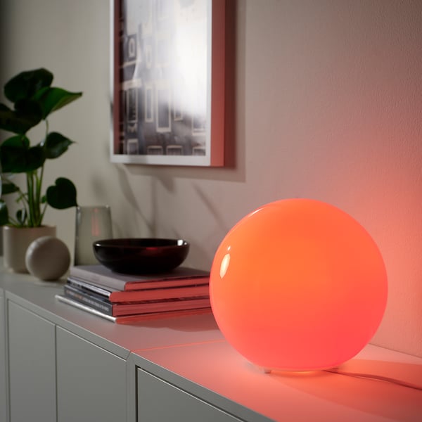 KAJPLATS LED bulb E27 1055 lumen, smart colour and white spectrum/globe opal white