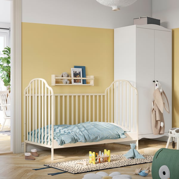KATTUNGE Cot, beige, 70x140 cm