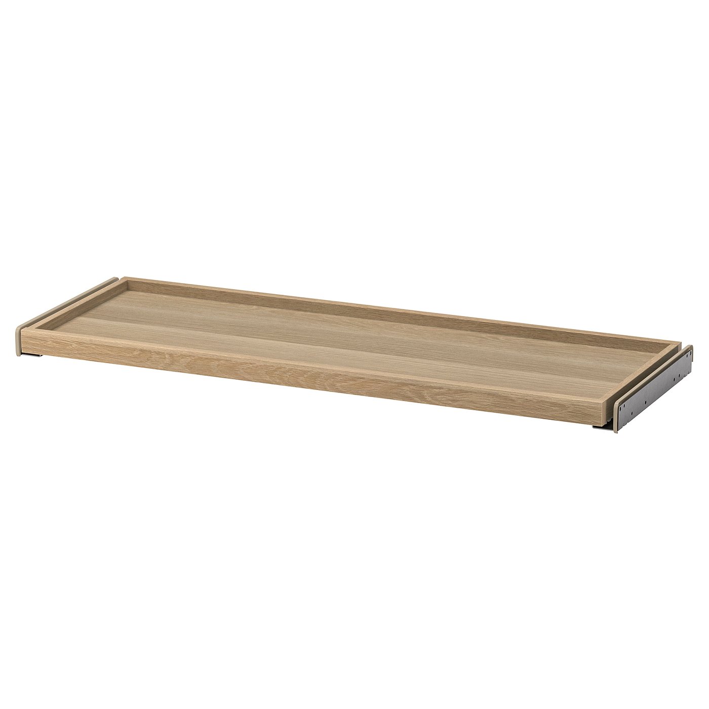 KOMPLEMENT pull-out tray: woodgrain, rectangular, sliding shelf.
