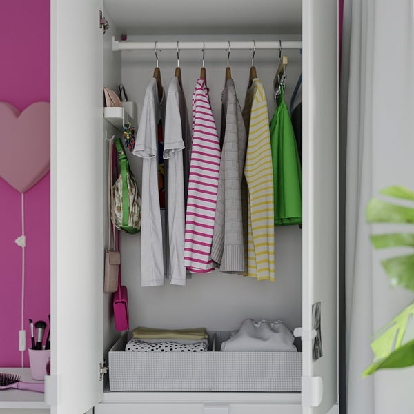 LASTARE Storage combination, white, 100x42x201 cm