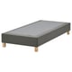 LYNGÖR Spring mattress base, incl leg/dark grey, 90x200 cm