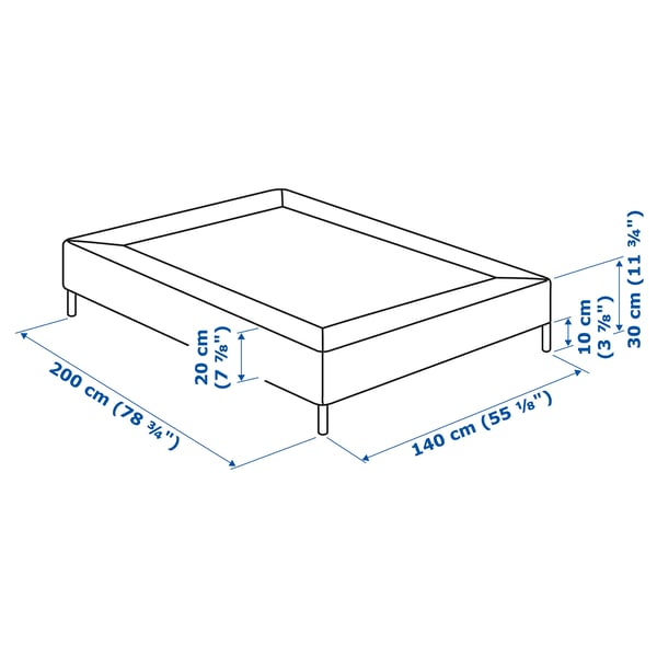 Illustration with measurements for the product: LYNGÖR.