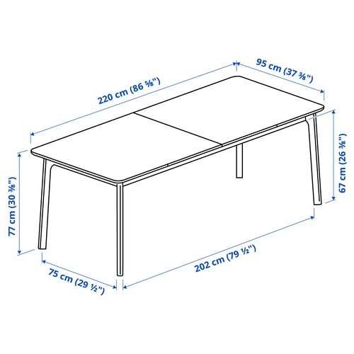Illustration with measurements for the product: MELLANSEL.