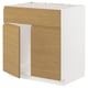 METOD kitchen, white & oak.
