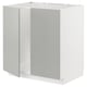 White METOD kitchen cabinet, rectangular, minimalist design, light grey, modern clean look.