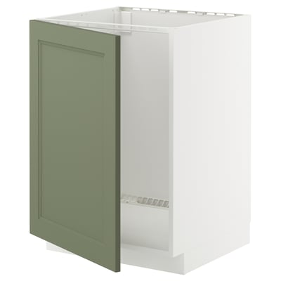 METOD kitchen unit in light green; rectangular shape with single door; modern and sturdy design.