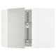 METOD kitchen unit, light grey, modern, clean design, corner cabinet with carousel.