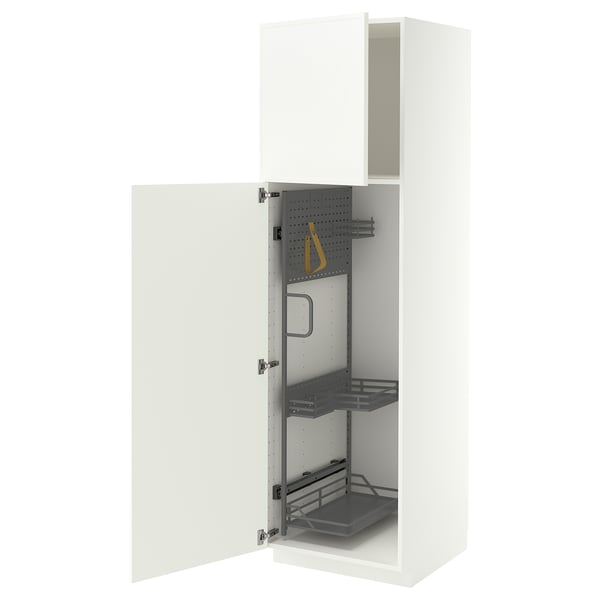 METOD High cabinet with cleaning interior