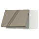 Modern kitchen hood in dark grey-brown high gloss with sleek design.