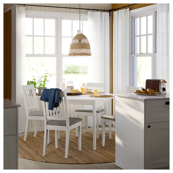 NÄSINGE Table, white, 120 cm