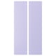 Two tall, rectangular, purple doors side by side. Simple, modern design.