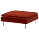 SÖDERHAMN Footstool, Alhamn deep orange-red