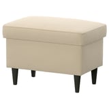 STRANDMON Footstool with storage, Tommaboda deep beige