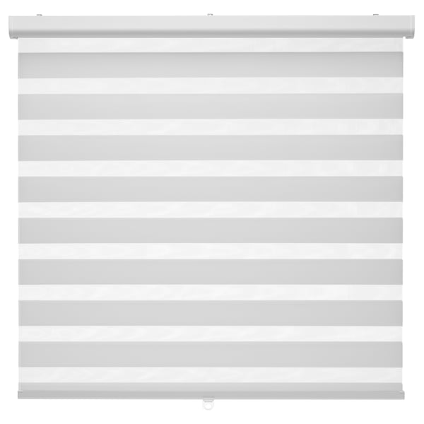 TANDLUNDFLY: modern dual roller blind, grey, sleek design, cordless, sheer to private shade control.