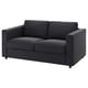 VIMLE grey fabric sofa, modern minimalist design, comfortable cushions.