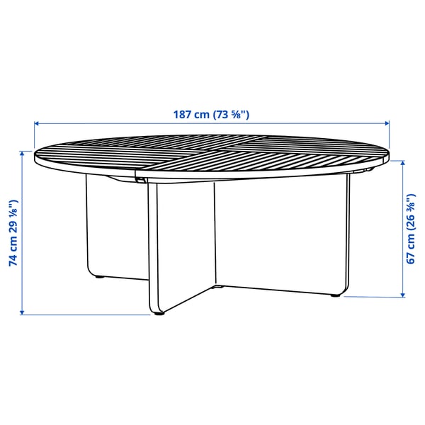 Illustration with measurements for the product: VITTSKÄR.