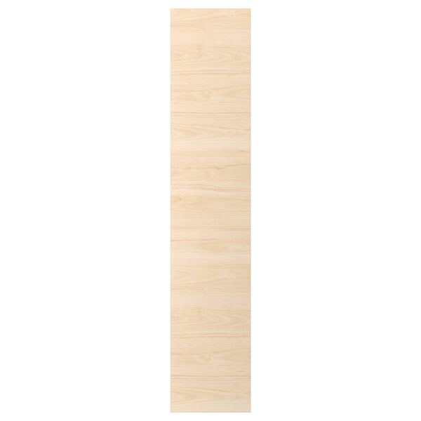 ASKERSUND light ash wood effect door, modern design, easy-clean melamine surface, rectangular shape.