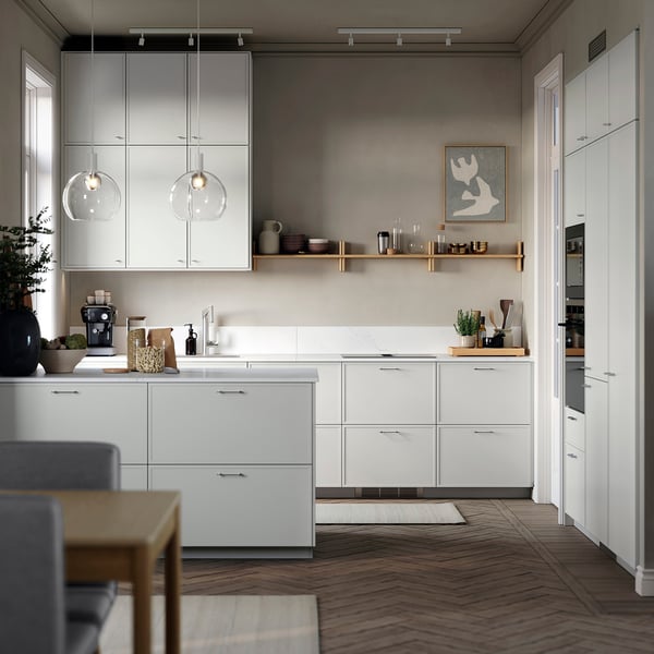ASPUDDEN Door, light grey, 60x60 cm