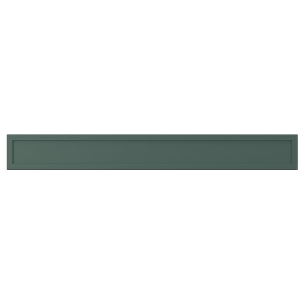ASPUDDEN Drawer front, dark grey-green, 80x10 cm