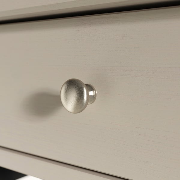 BLÄSTÅSEN Bedside table, grey-beige, 50x37x76 cm