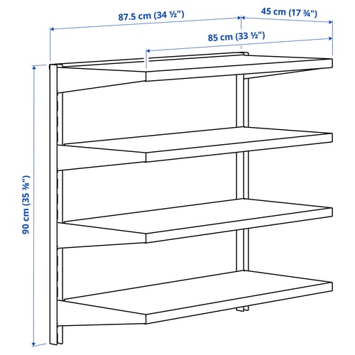 Illustration with measurements for the product: BROR.