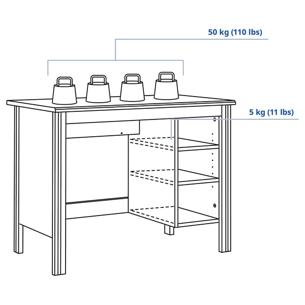 Illustration with measurements for the product: BRUSALI.