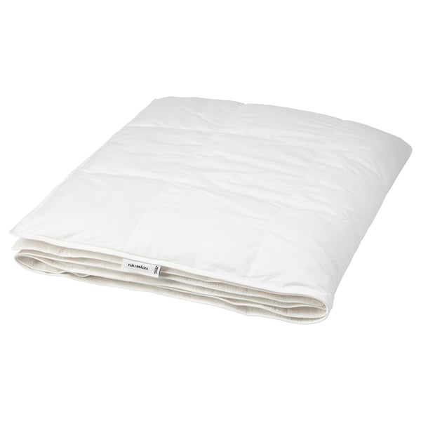 FJÄLLBRÄCKA white down duvet, rectangular shape, soft and comfy, stitched inner walls.