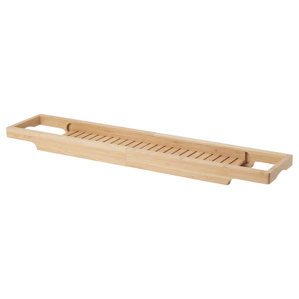 HAVERN bamboo bath rack, natural, adjustable.