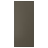 A rectangular black HAVSTORP door with a smooth surface and clean lines. It is made of acrylic paint and fibreboard.
