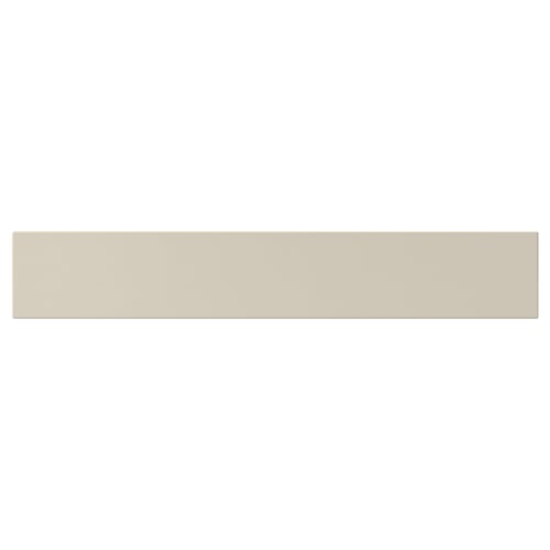 Beige HAVSTORP kitchen front, smooth acrylic paint, rectangular.
