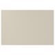 A beige HAVSTORP kitchen cabinet, smooth and modern with clean lines, made from acrylic paint and fibreboard.