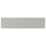 Light grey kitchen cabinet front, rectangular, smooth finish.