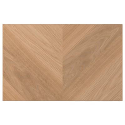 HEDEVIKEN natural oak veneer panel, rectangular, herringbone pattern.