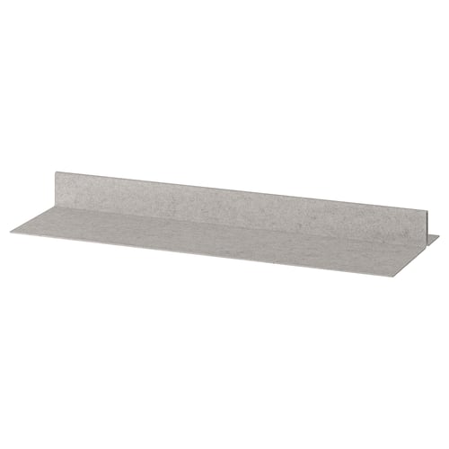 KOMPLEMENT: simple grey rectangular shelf, fits 35/58 cm wardrobes, made of polyester.