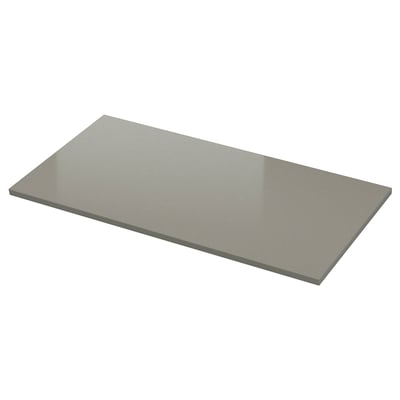 LOCKEBO Custom made worktop, grey stone effect/glass composite, 1 m²x4.0 cm