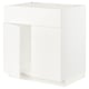 White METOD kitchen cabinet with sleek design.